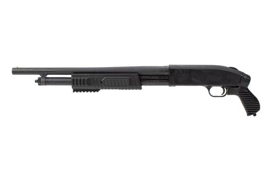 Mossberg 500 JIC shotgun features a breakdown 18.5 inch barrel